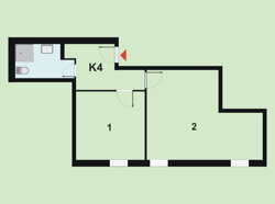 Komerční prostor K4 44,55 m2